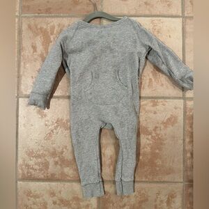 Nui Organics Cotton Sweatsuit Romper Butt Flap